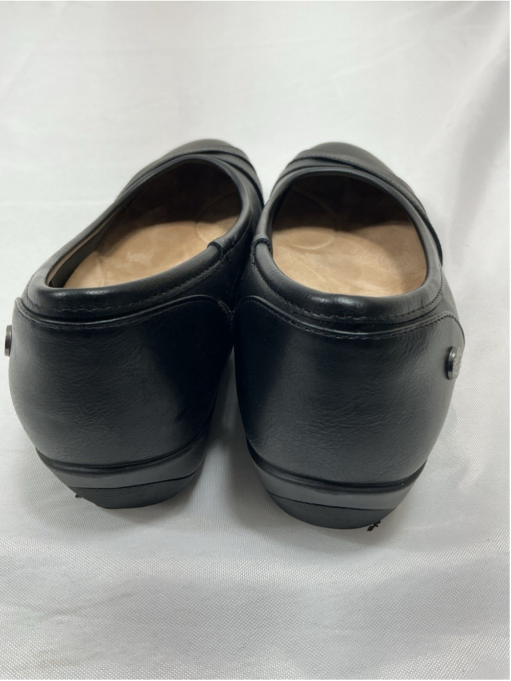 Womans New Dream Pairs Slip On Ballet Style Shoes Size 7.5 Black Wedge Heel - Picture 4 of 8